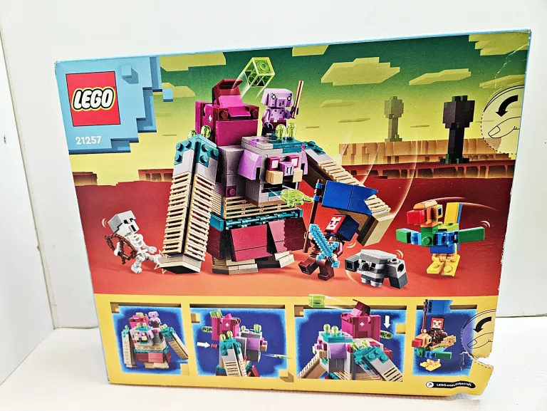 LEGO MINECRAFT 21257 DECYDUJĄCE STARCIE Z DEWASTATOREM