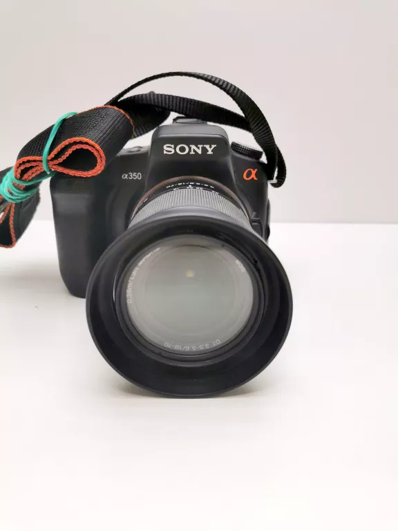 LUSTRZANKA SONY ALFA 350 KORPUS + OBIEKTYW SONY 3.5-6.3/18-70