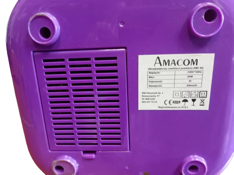 ULTRADŻWIĘKOWY NAWILŻACZ POWIETRZA AMACOM AROMATIC