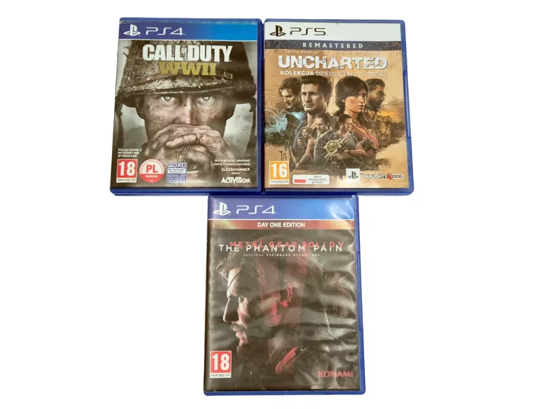 SONY PLAYSTATION 5 PS5 Z NAPĘDEM BLU-RAY 4K UHD CFI-1216A + PAD + 3 GRY