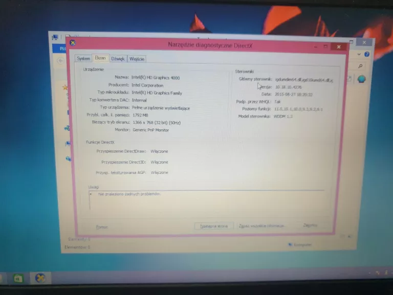 LAPTOP LENOVO E330 WIN 8,1 PRO INTEL CORE I5 3340M 4/320GB + ZASILACZ