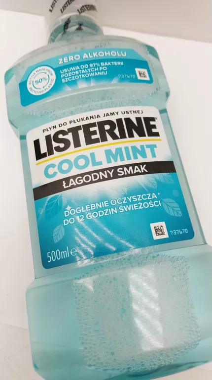 LISTERINE COOL MINT PŁYN DO PŁUKANIA JAMY USTNEJ ŁAGODNY SMAK 500ML P1