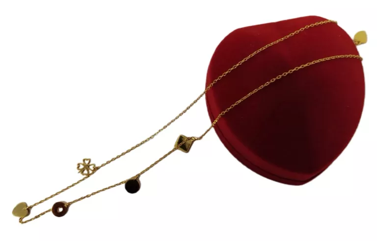 ŚLICZNY SREBRNYŁAŃCUSZEK CELEBRYTKA SREBRO POZŁACANE P925 1,85 G 44 CM