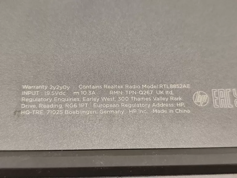 LAPTOP HP OMEN RTL8852AE RAM 32GB, AMD RYZEN5