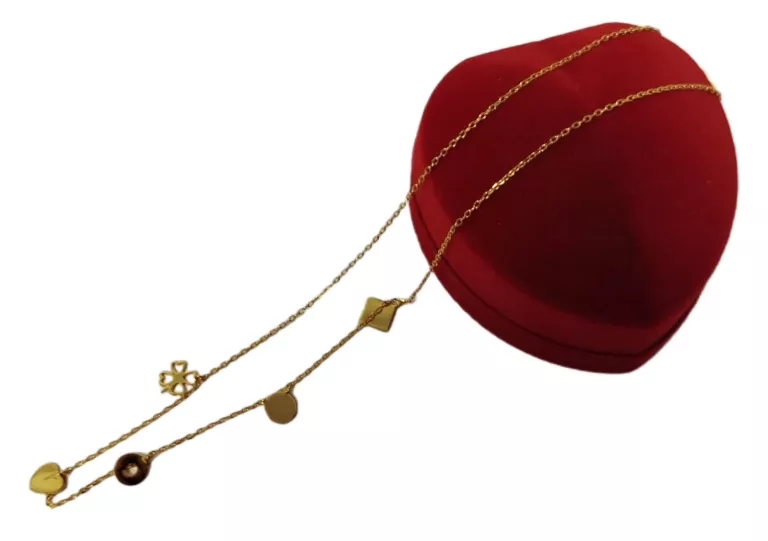 ŚLICZNY SREBRNYŁAŃCUSZEK CELEBRYTKA SREBRO POZŁACANE P925 1,85 G 44 CM