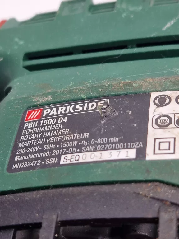 MŁOTOWIERTARKA PARKSIDE PBH 1500 D4