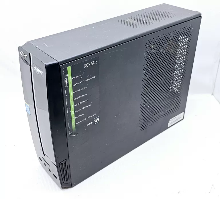 KOMPUTER ACER XC-605 WIN 10/4RAM/500HDD/I3 4 GEN + MYSZ KLAWIATURA KABEL