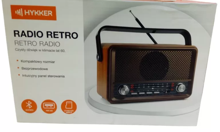 HYKKER RETRO RADIO KOMPLET