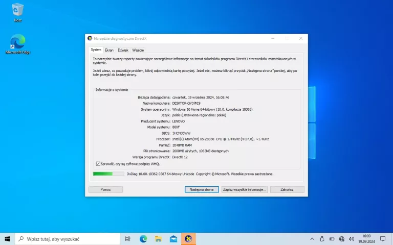 LAPTOP LENOVO 80FX ATOM X5 WIN10 2GB/32GB 10"