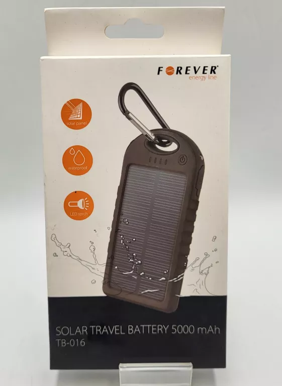 FOREVER POWERBANK 5000 MAH SOLARNA SOLARNY LATARKA TB-016