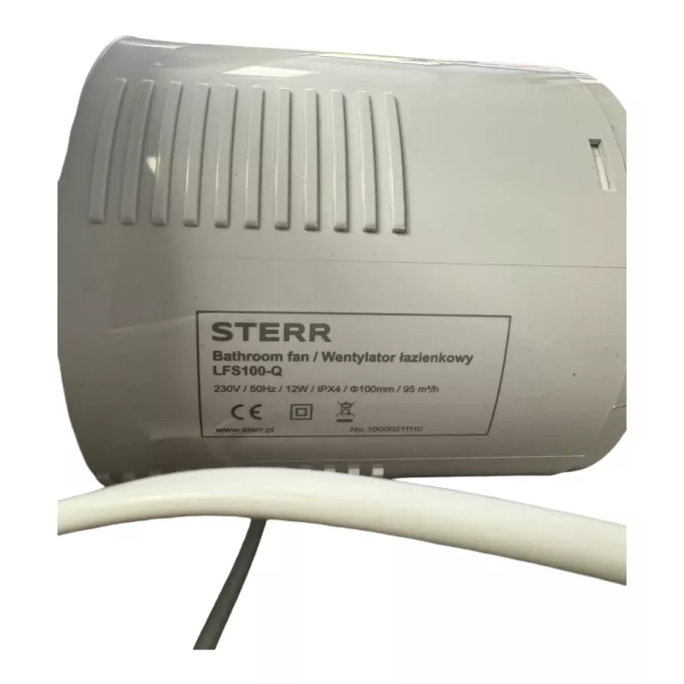 WENTYLATOR ŁAZIENKOWY STERR LFS100-Q 100 MM