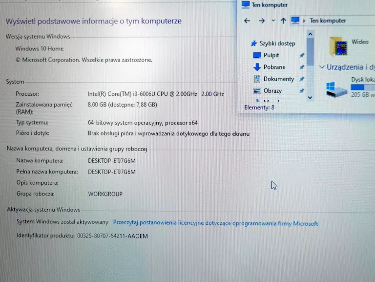 ACER ASPIRE E5-774 17,3 " INTEL CORE I3 8 GB / 256 GB