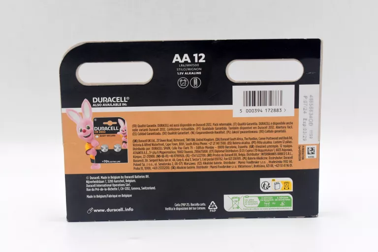 BATERIA ALKALICZNA DURACELL AA 12 SZT