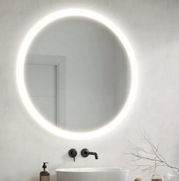LUSTRO ŁAZIENKOWE LED RUKE VOLANTE OKRĄGŁE 80CM