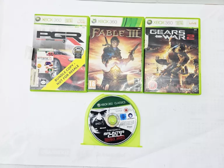 ZESTAW 4 GIER XBOX 360