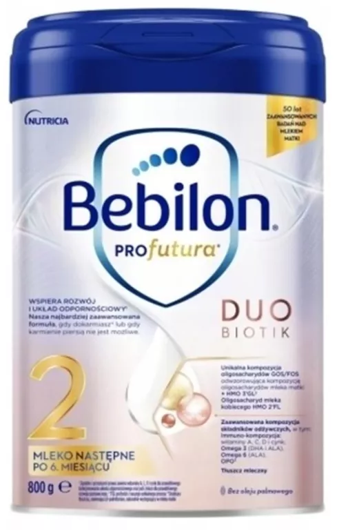 BEBILON PROFUTURA DUOBIOTIK 2 MLEKO NASTĘPNE PO 6. MIESIĄCU 800G