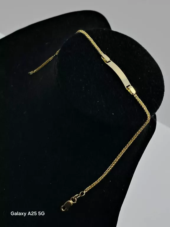 PROSTA ZŁOTA BRANSOLETKA 585/2,14G DŁ.18CM