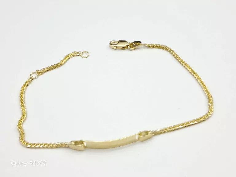 PROSTA ZŁOTA BRANSOLETKA 585/2,14G DŁ.18CM