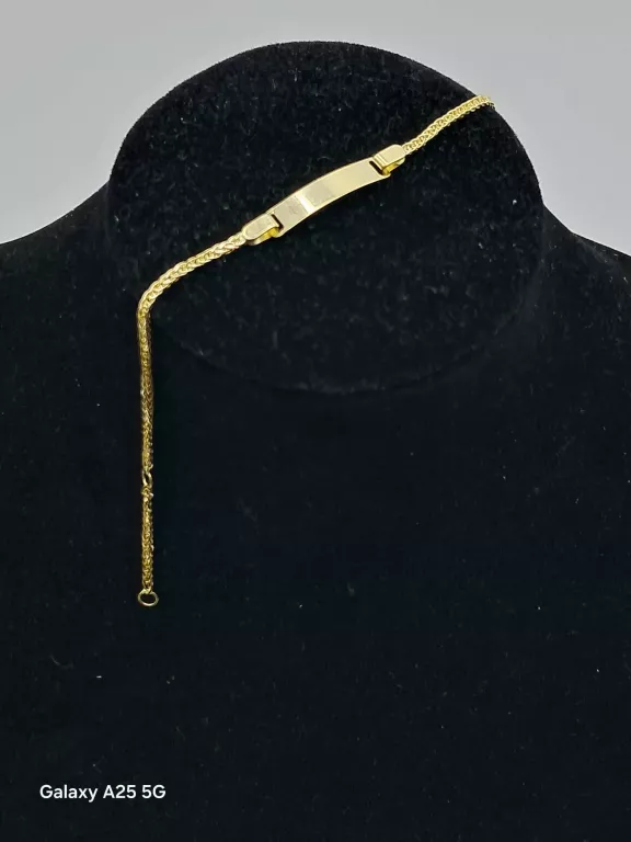 PROSTA ZŁOTA BRANSOLETKA 585/2,14G DŁ.18CM