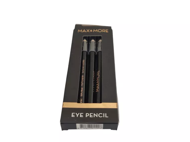 KREDKA DO OCZU CZARNA Z PIGMENTEM BLACK ZESTAW KREDEK MAX & MORE X3