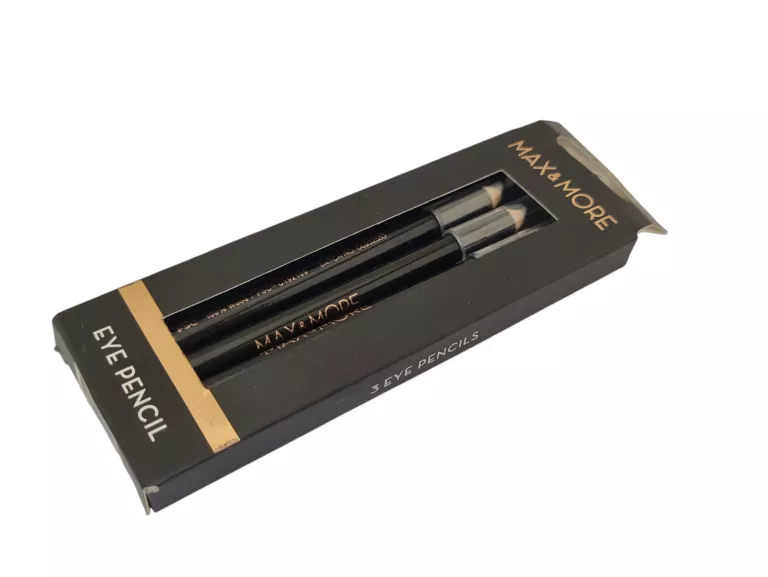 KREDKA DO OCZU CZARNA Z PIGMENTEM BLACK ZESTAW KREDEK MAX & MORE X3