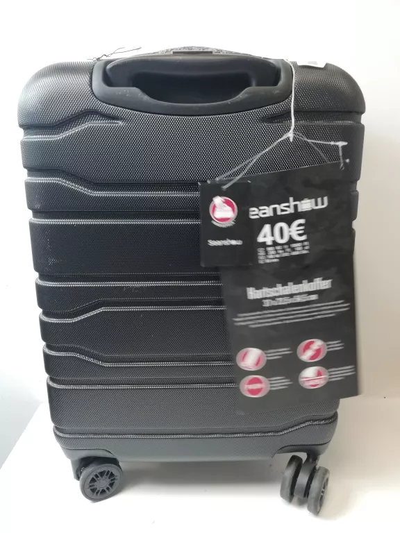WALIZKA SEANSHOW TWARDA CZARNA 39L 2,6KG