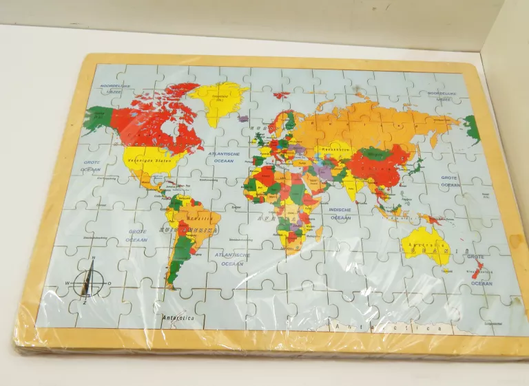 PUZLE MAPA ŚWIATA 96EL.