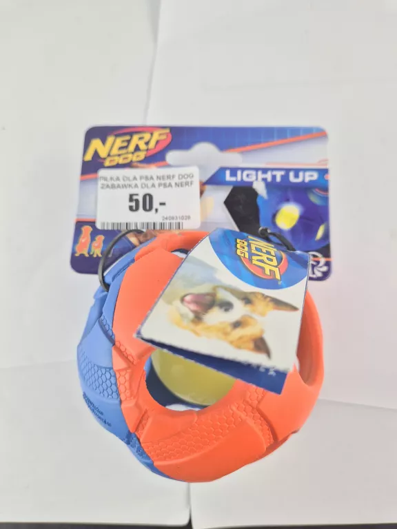 PIŁKA DLA PSA NERF DOG ZABAWKA DLA PSA NERF DOG ILUMA ACTION