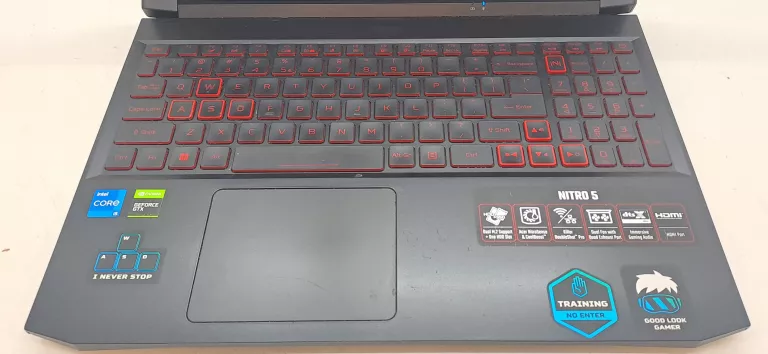LAPTOP ACER NITRO 5 8/500GB 11TH GEN INTEL CORE I5/WIN 10 PRO+ŁA