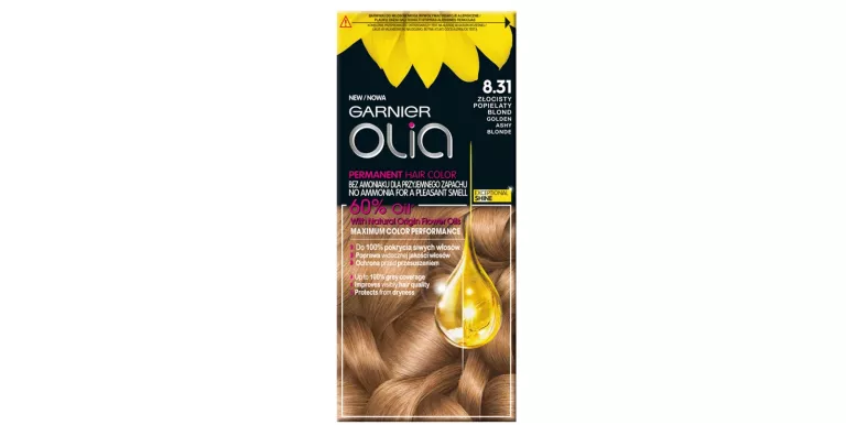 GARNIER OLIA FARBA 8.31 ZŁOCISTY POPIELATY BLOND