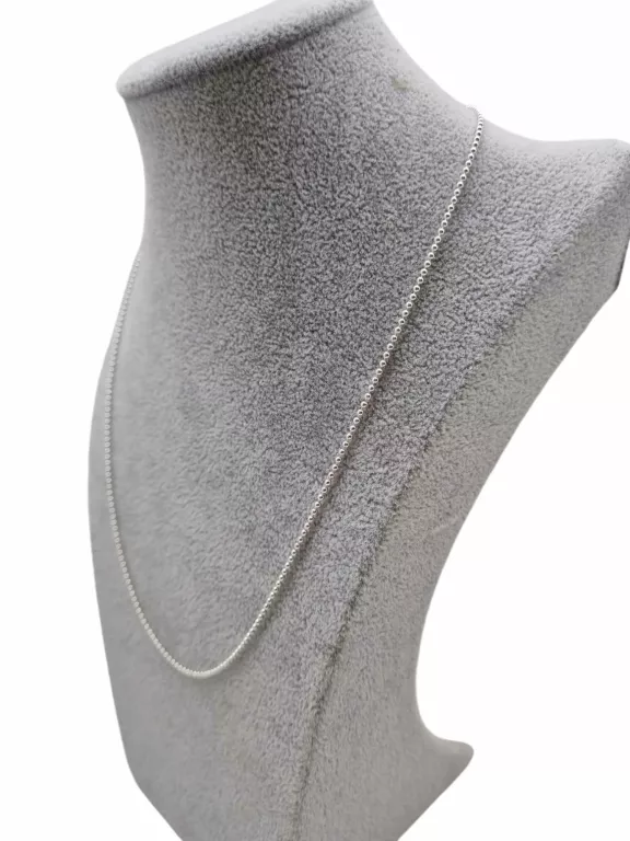 SREBRNY ŁAŃCUSZEK KULKA DŁ. 50CM/3,20G