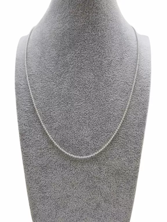 SREBRNY ŁAŃCUSZEK KULKA DŁ. 50CM/3,20G