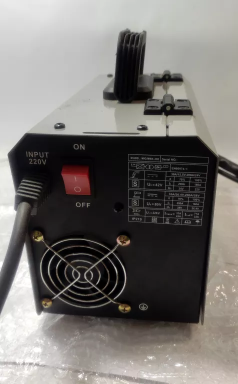 SPAWARKA MIGOMAT BEZGAZOWY KRAFT&DELE KD1872 MIG/MMA 200A 230V