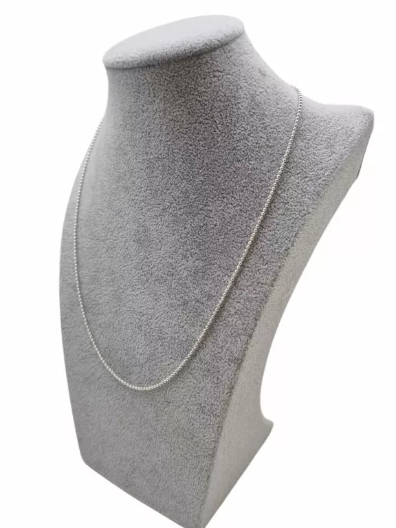 SREBRNY ŁAŃCUSZEK KULKA DŁ. 50CM/3,20G