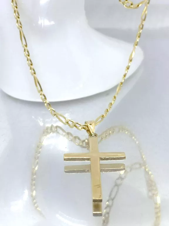 zloty-lancuszek-z-krzyzykiem-damski-585-46-cm-943-g-loombard-rodzaj-wyrob-jubilerski