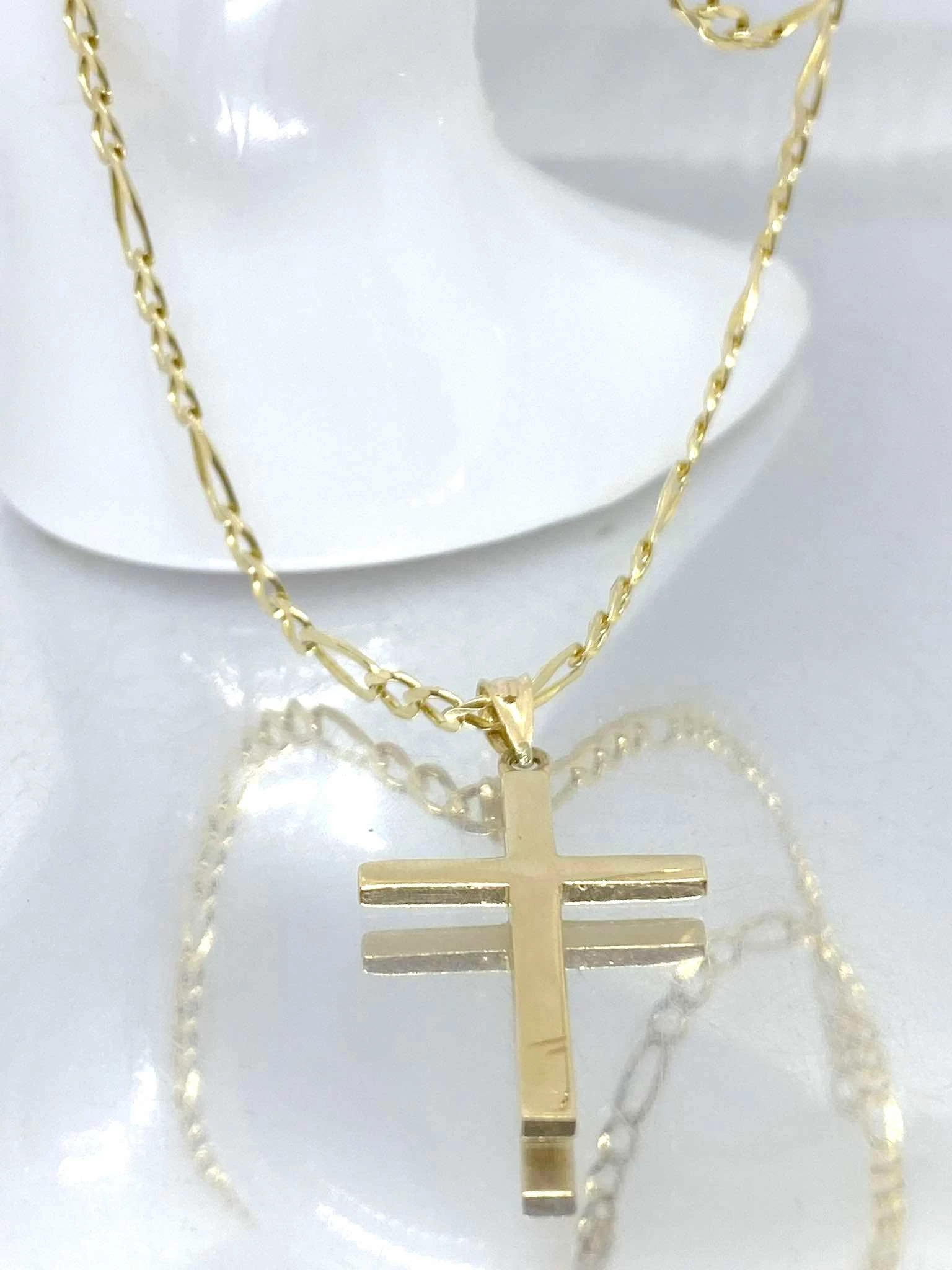 zloty-lancuszek-z-krzyzykiem-damski-585-46-cm-943-g-loombard-rodzaj-wyrob-jubilerski