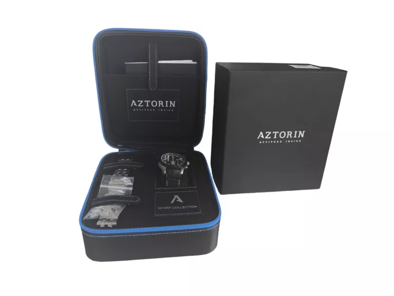 ZEGAREK AZTORIN CHRONOGRAPH TITANIUM A069.G331-K1 KOMPLET + D.Z