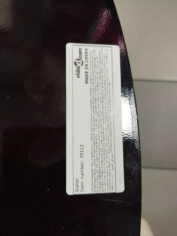 GITARA AKUSTYCZNA VIDA XL 70112 FUTERAŁ