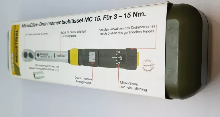 KLUCZ DYNAMOMETRYCZNY PROXXON MC 15