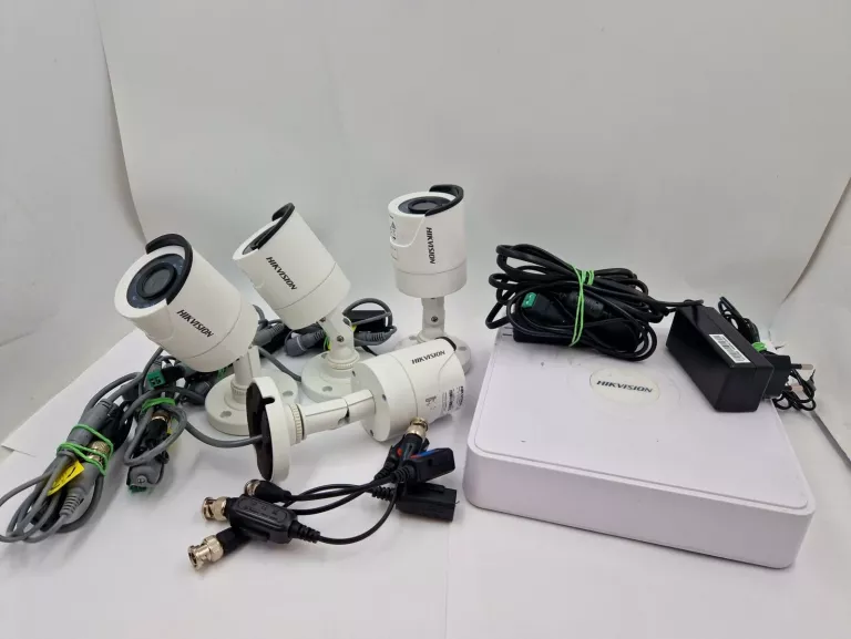 MONITORING HIKVISION REJESTRATOR DS-7104HGHI-F1(S) I 4 KAMERY DS-2CE