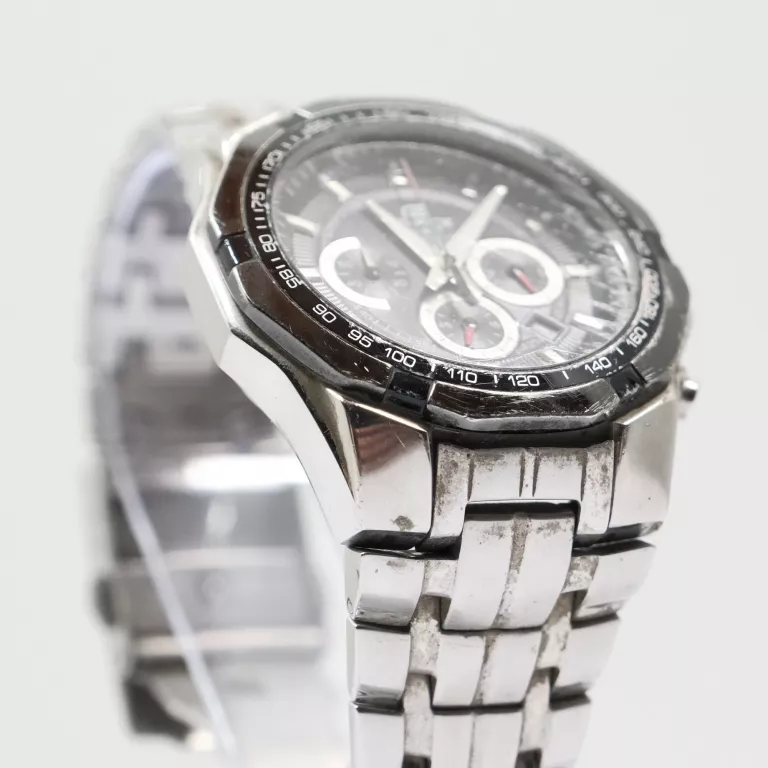 ZEGAREK MĘSKI CASIO EDIFICE EF-540 NA BRANSOLECIE SREBRNY