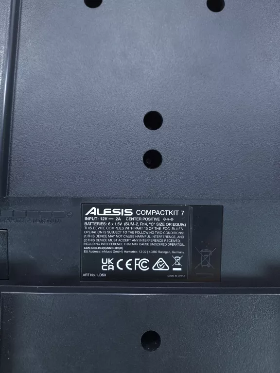 PERKUSJA STOŁOWA PRZENOŚNA ALESIS COMPACTKIT 7 + ZASILACZ