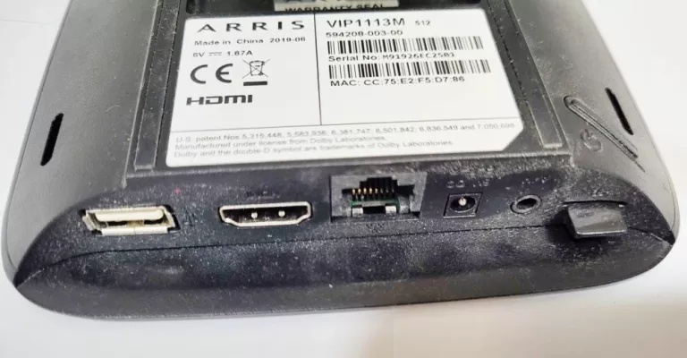 DEKODER ARRIS 1113 HD VIP1113M + PILOT + OKABLOWANIE