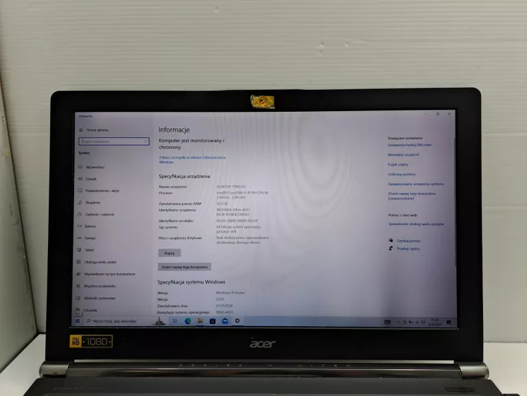 LAPTOP ACER ASPIER VN7-591 SERIES 12GBRAM/2 TB !!!OPIS!!!