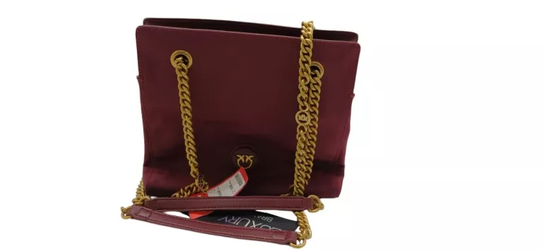 PINKO TOREBKA GATE SHOPPER AI 23-24 PLTT 101528 A11Q BORDOWY