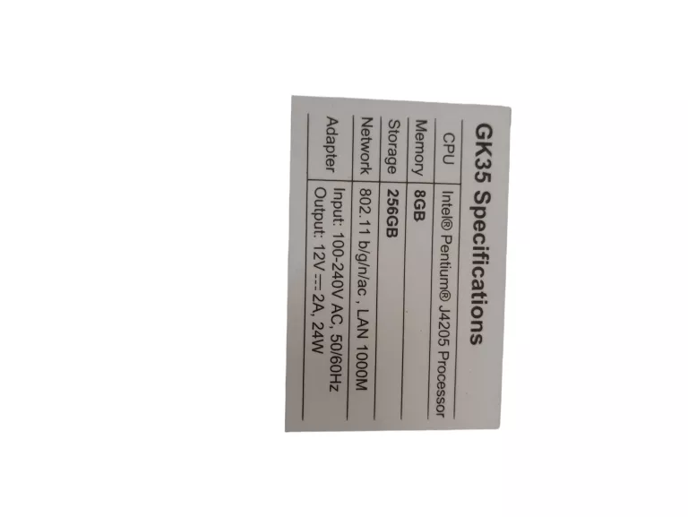 MINI PC BEELINK GK35 8GB/256GB