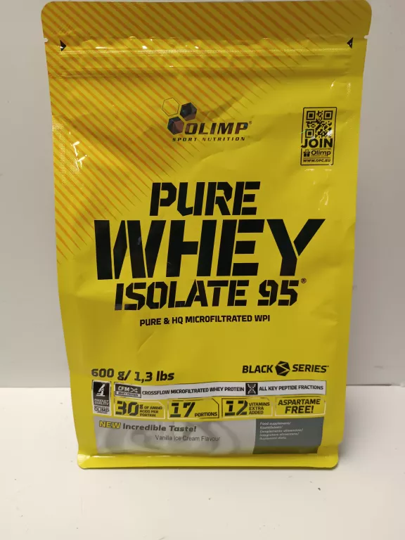 OLIMP PURE WHEY ISOLATE 95 600G IZOLAT ODŻYWKA BIAŁKOWA WHEY PROTEIN WPI