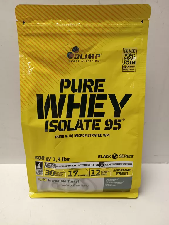 OLIMP PURE WHEY ISOLATE 95 600G IZOLAT ODŻYWKA BIAŁKOWA WHEY PROTEIN WPI