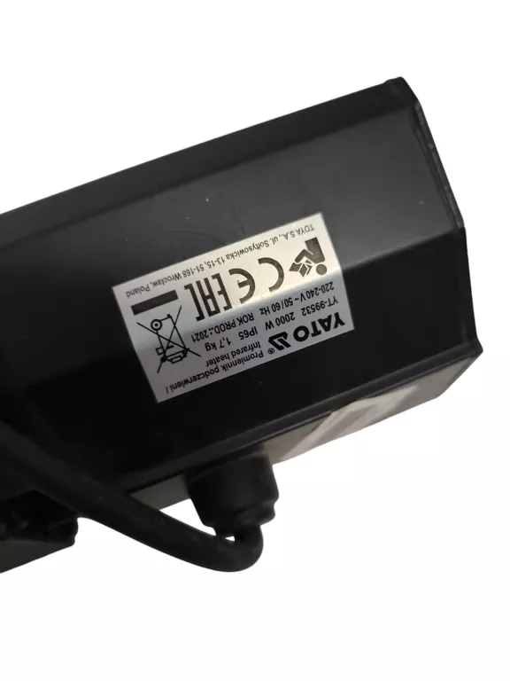 YATO PROMIENNIK PODCZERWIENI 2000W + PILOT