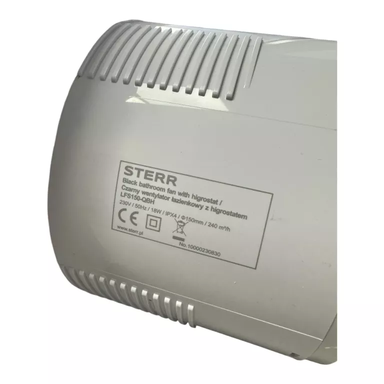 LFS150-QBH - WENTYLATOR ŁAZIENKOWY CZARNY (HIGROSTAT) 150 MM